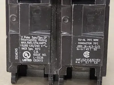 Used SIEMENS Q260 Switchgears British Columbia CA | Lenmark #239838