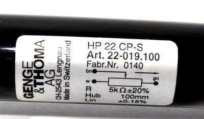 NEW GENGE & THOMA HP 22 CP-S CYLINDER 22-019.100 HP22CPS