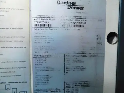 Used GARDNER DENVER RGD1200A4 Air Dryers Texas US | Aucto #1306986
