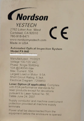 USED 2021 NORDSON FX-940