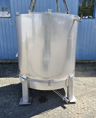 Used ADI Laval 1100 Gallon Tank, 304 Stainless Steel