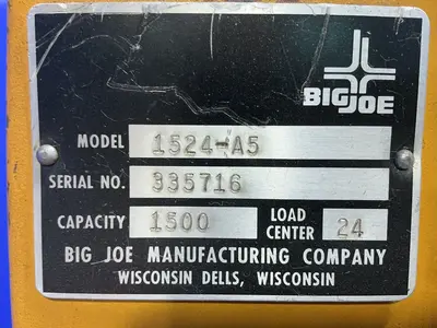 Used BIG JOE 1524A5 Material Handling (misc) Ohio US | HGR 24 #1404606