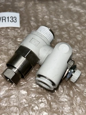 (3) SMC Flow Control with Check Valve ASP630F NNB Fast Shipping! + Warranty