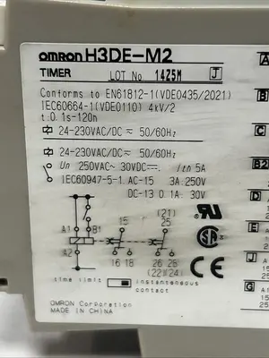 Used OMRON H3DE-M2 Miscellaneous Equipment (Electrical & Power) Ohio US | Surplus Asset Holdings #1550419