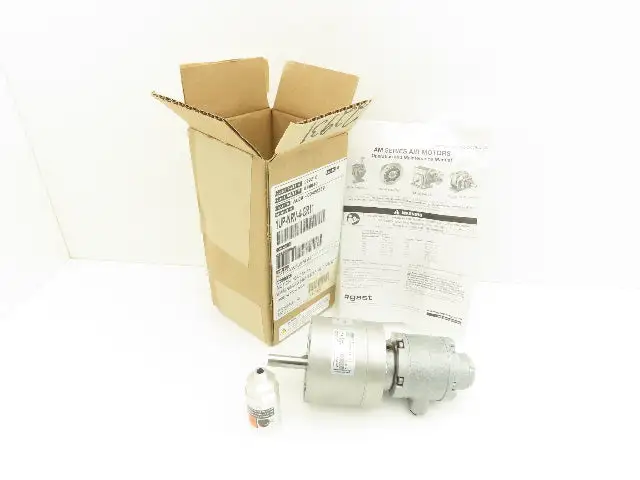 Gast 1UP-NRV-4-GR11 Pneumatic Air Motor 15:1 Gear Ratio 400 RPM 1/3Hp