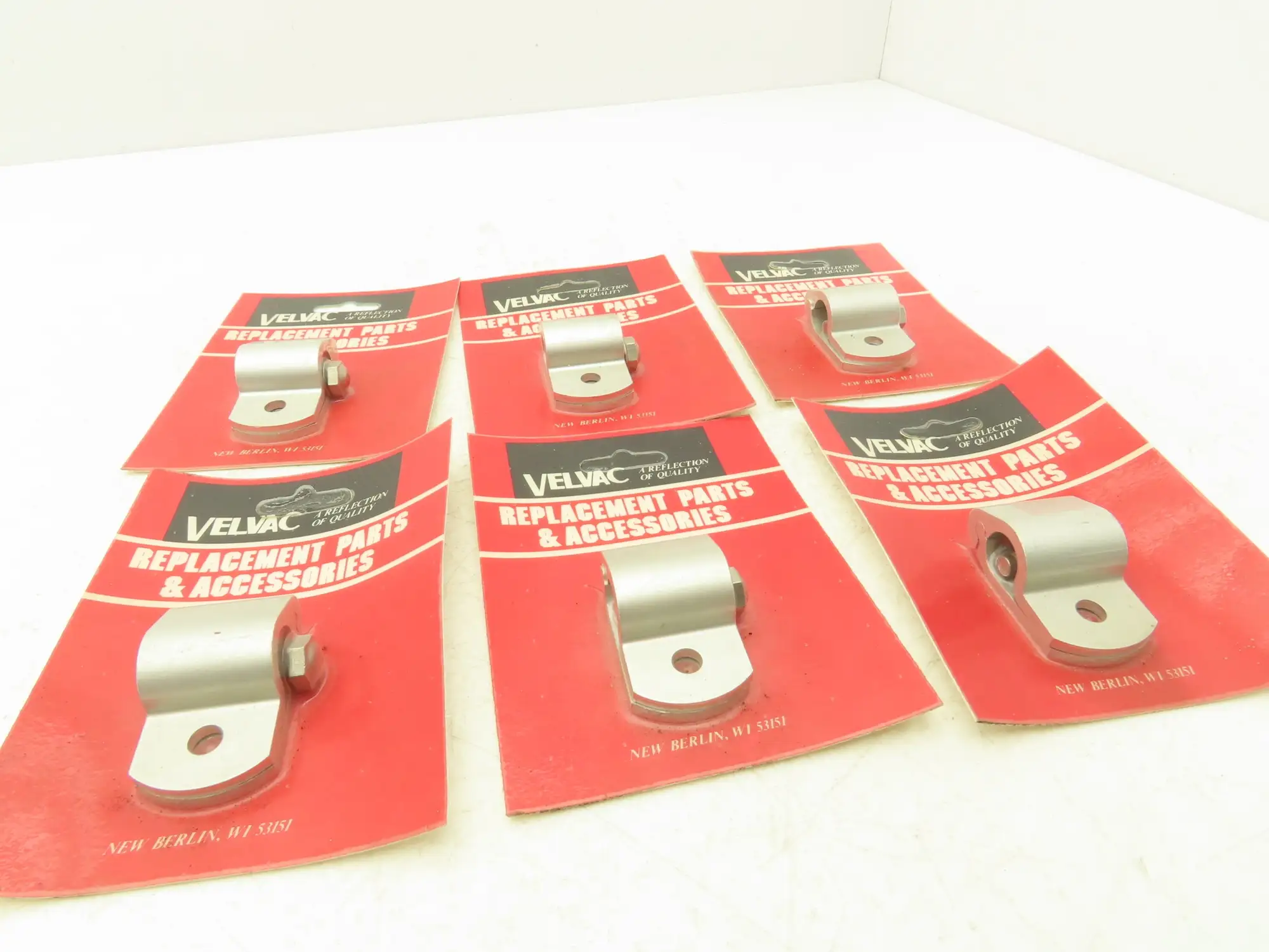 Velvac 704069 Clamp Kit 5/8" Round 5/16" Mounting Hole Aluminum Lot of 6