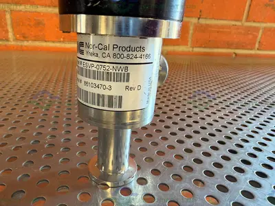 Used NOR-CAL PRODUCTS ESVP-0752-NW8 RIGHT ANGLE VALVE W/ KF 16/10 VACUUM FITTING Valves/Fittings California US | Equipment Lab #1511119