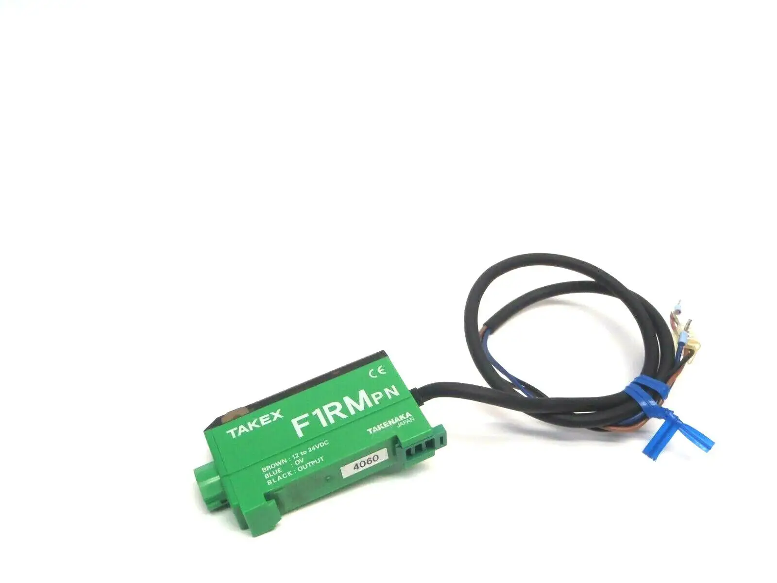 Used TAKEX GREEN FIBER OPTIC SENSOR WITH CABLE 12-24VDC Cable & Wire | Maverick Industrial Sales #1110082