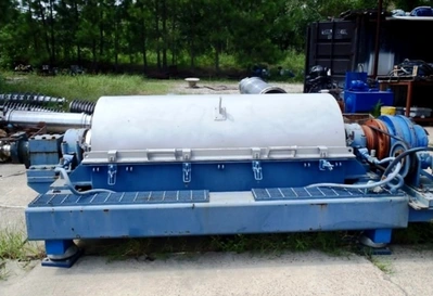 Bird 3700 (24 x 72) tricanter centrifuge, 316L SS.