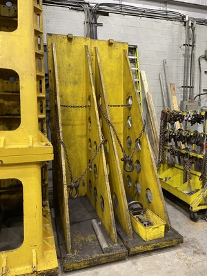 USED * 121" X 30" X 72" Angle Plates