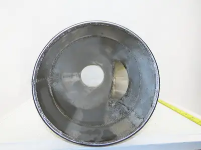 9" Stainless Steel Ductwork Reduced To 6" Branch Wye Fitting Rolled Ends