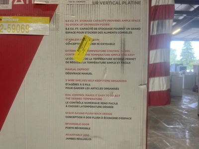 Used FRIGIDAIRE UPRIGHT FREEZER Freezers Michigan US | Miedema Asset Management Group #1413765