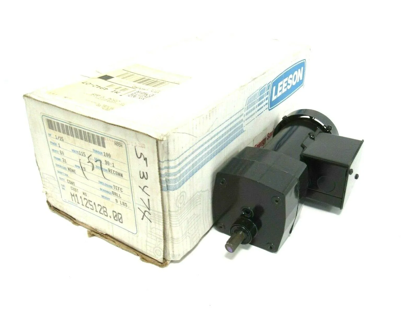 NEW LEESON CM31P17FZ2A GEAR MOTOR 1/15HP 115V 90:1 M1125128.00