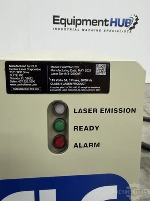 Used 2021 CLC PROWRITER F20 Laser Markers Georgia US | The Equipment Hub #1283678