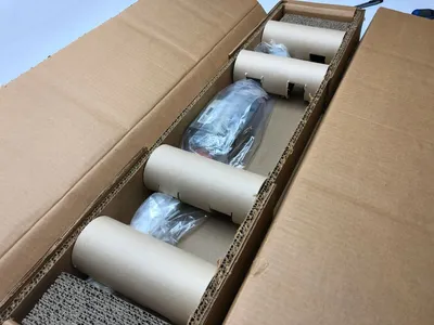 USED THK 760 MM LINEAR RAIL PLLOW BLOCK CARRIAGE SET