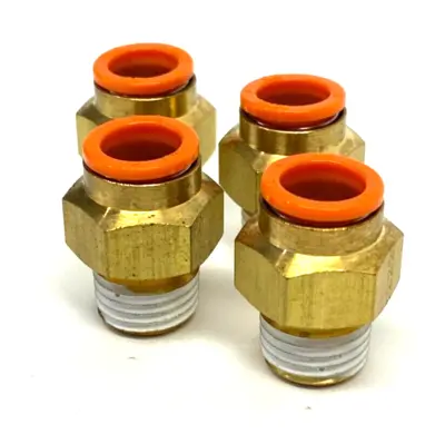 New | in-Stock SMC Male Push-to-Connect Fitting 3/8" In Tube 1/4" NPT Pump & Valve Parts Michigan US | Maverick Industrial Sales #1495896