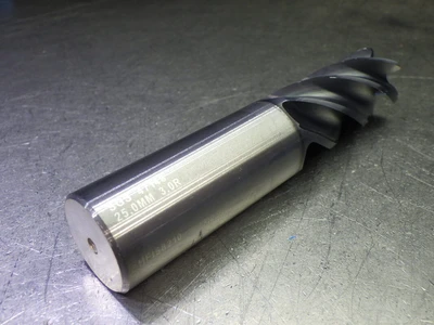 Kyocera / SGS 25mm Coolant Thru 5 Flute Carbide CR Endmill 3mm R 47148 (LOC234)