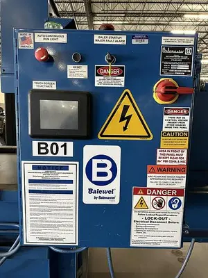 USED BALEMASTER 1772-AO WIDE MOUTH CLOSED DOOR BALER