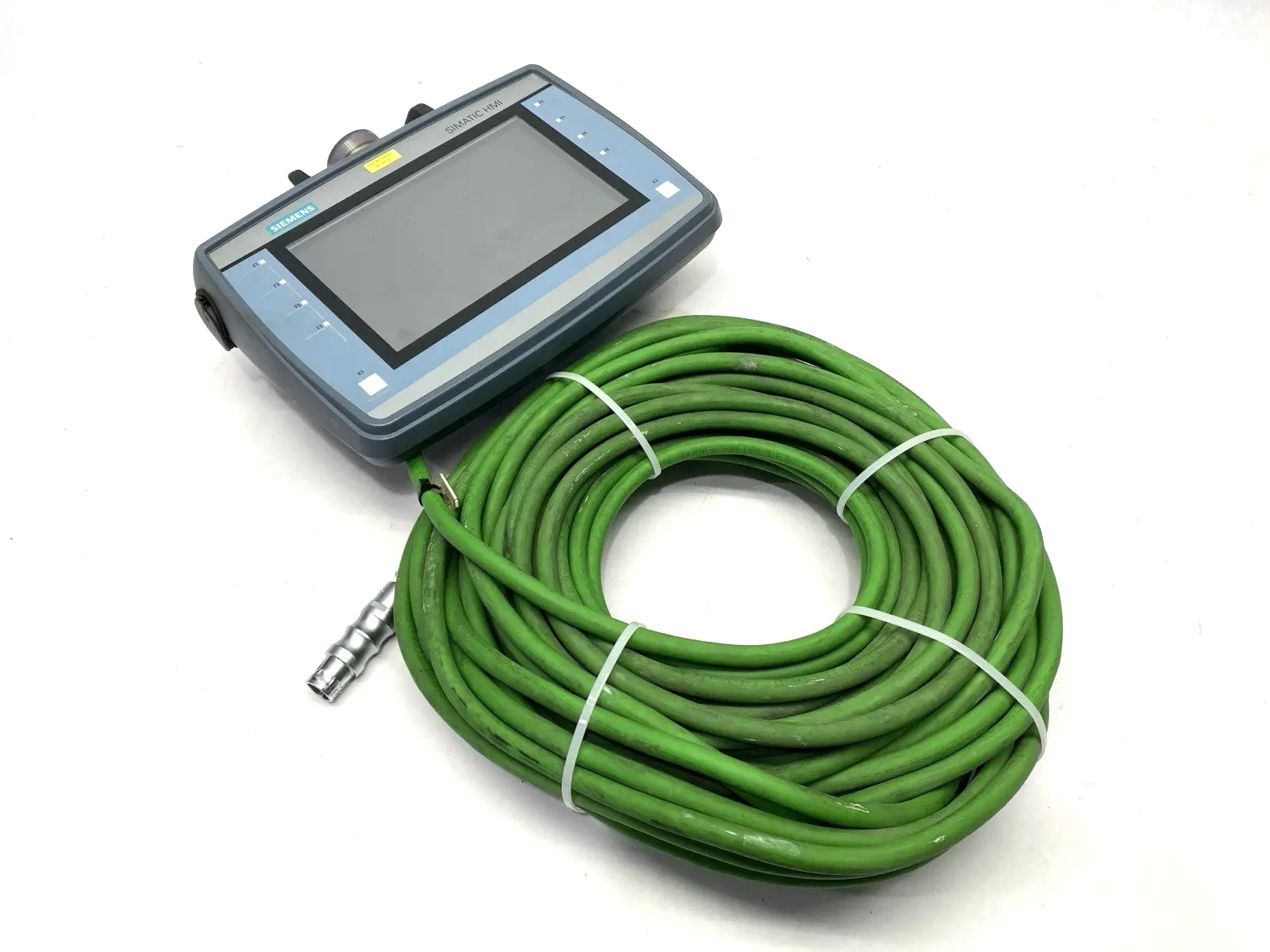 USED SIEMENS SIMATIC HMI KTP700F MOBILE, 7.0" TFT DISPLAY W/ CABLE