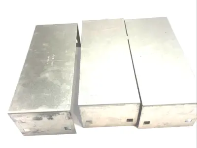 USED COOPER B-LINE ALUMINUM BLIND END PLATE LOT OF 3