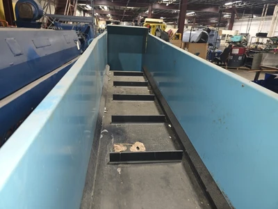 22' Long x 25" Wide Bunting Incline Conveyor with Metal Separator