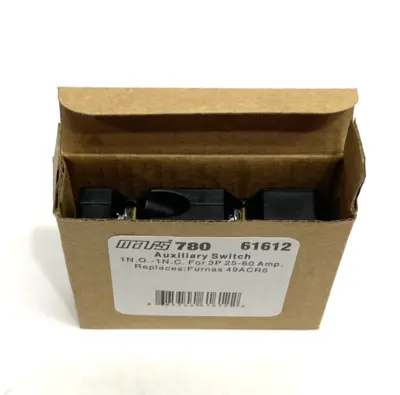 USED MARS AUXILIARY SWITCH 1N.O. - 1N.C. FOR 3P 25-60AMP, FURNAS 49ACR6