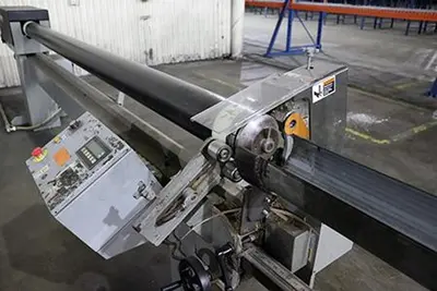 USED 120" APPLETON AUTOMATIC CORE CUTTER, MODEL A301 120" APPLETON AUTOMATIC CORE CUTTER, MODEL A301