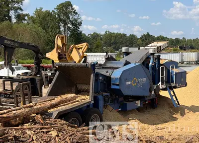 Used 2010 PETERSON MODEL 4300 PORTABLE DRUM CHIPPER Wood Chippers North Carolina US | CAROLINA MACHINERY SALES #1469333