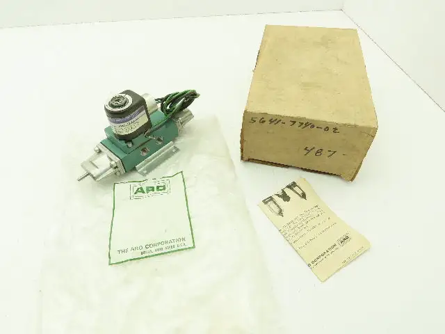 ARO 5641 7740 02 Pneumatic Solenoid Valve 4-Way 1/4" NPT 115VDC 150 PSI