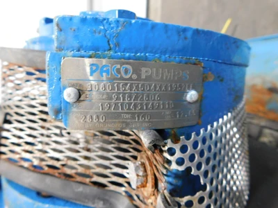Used PACO _UNKNOWN_ Centrifugal Pumps Ohio US | Equipment Recovery Corp. #1330846