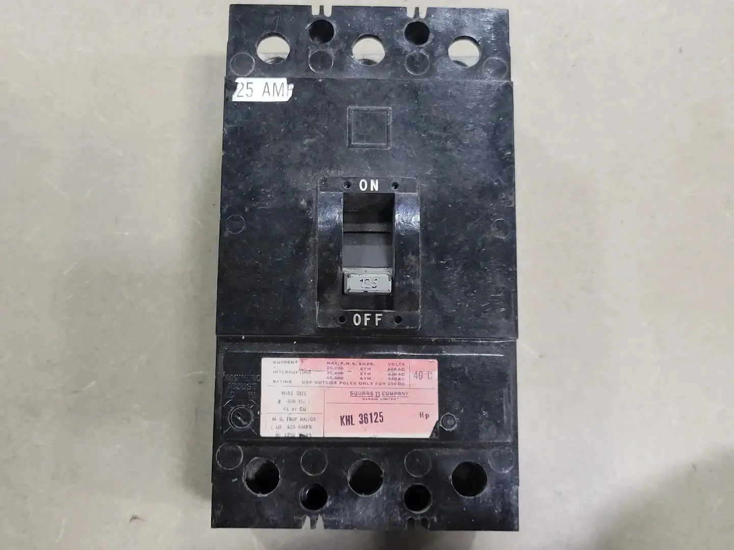 USED SQUARE D KHL36125