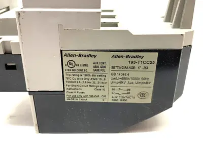 USED ALLEN-BRADLEY SER. A THERMAL OVERLOAD RELAY 17-25A
