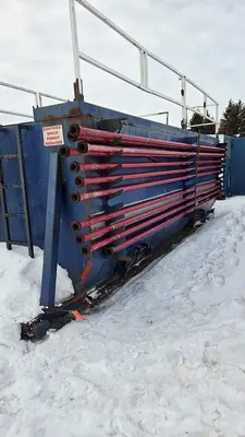 USED 30 M3 (192 BBL) SKID MOUNTED 2 COMPARTMENT MUD TANK
