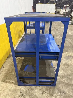 (4) 1,000 LB CAPACITY DIE RACKS W/ SLIDING SHELVES: YOBRO #24478