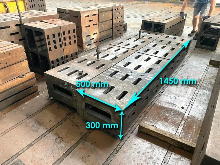 Used CLAMPING BLOC 1450 X 500 X 300 MM Angle Plates BE | Apt International N.V #366286