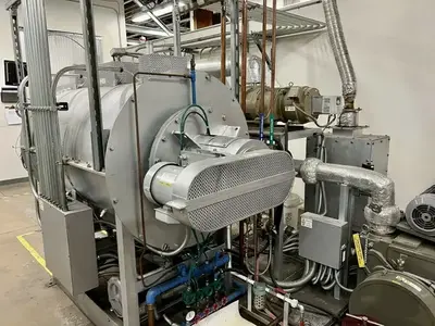 17-21/64" x 17-21/64" x 35-7/16" Tokai Konestsu #D-Wax-Kiln, ceramic degreasing vacuum sintering de-waxing furnace / kiln, 30 kW, 1292°F, panel heater, 2005