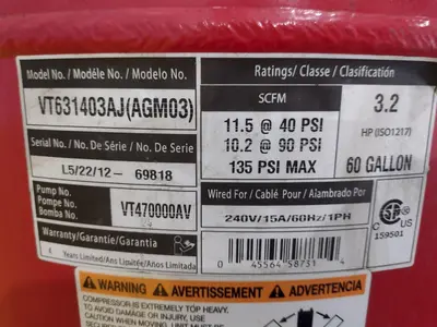 USED HUSKY VT631403AJ