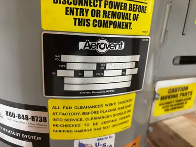 USED AEROVENT TUBEAXIAL FAN
