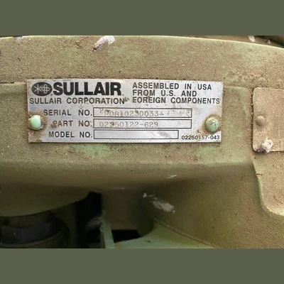 USED 2017 CENTRAL AIR EQUIPMENT (SULLAIR COMPRESSOR) 750/500-SU-E