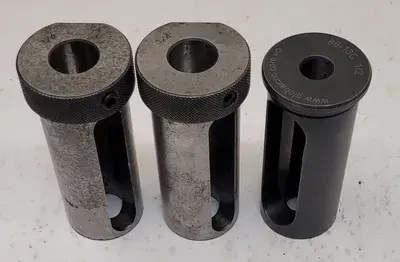 ROTARY TOOL HOLDER BUSHING SET OF 3 - VARIOUS SIZES (1 - 1/2, 2 – 3/4)