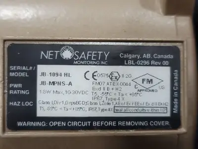 USED NET SAFETY MONITORING JB-MPNS-A