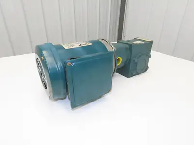 Reliance P14H1448H Gearmotor 20:1 Tigear Reducer 88rpm 1Hp 230/460V 143TC LH