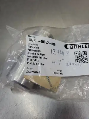 Buhler OGR-40062-010 Filter Dish. 6B-26