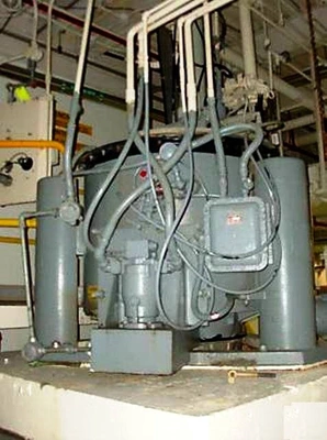 Tolhurst 40 x 24 Batch-Master perforate basket centrifuge, rubber-lined.