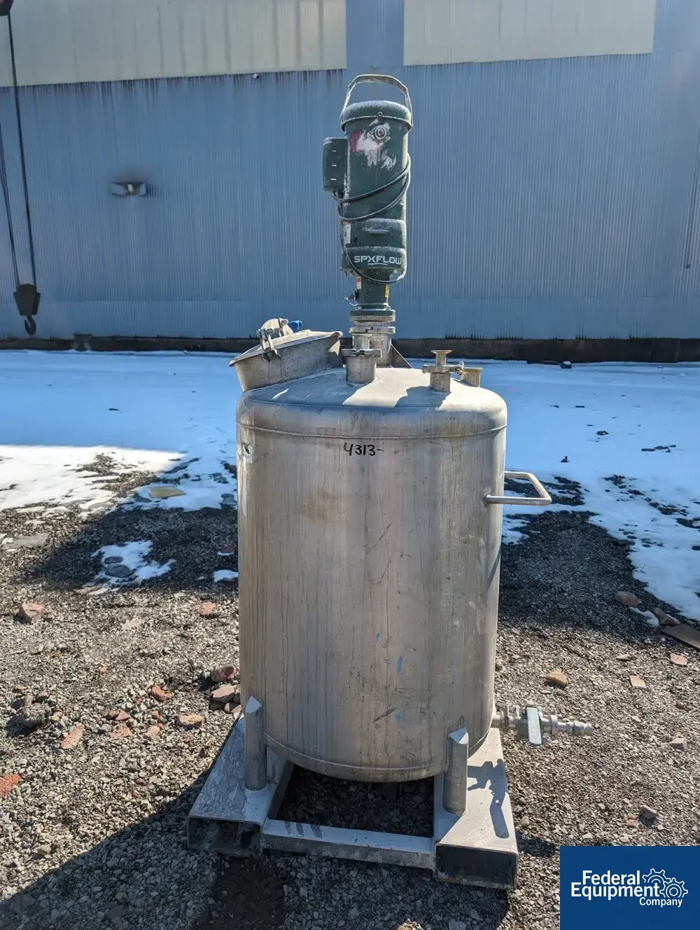USED Custom Metalcraft 115 Gal Custom Metalcraft Mix Tank, S/S