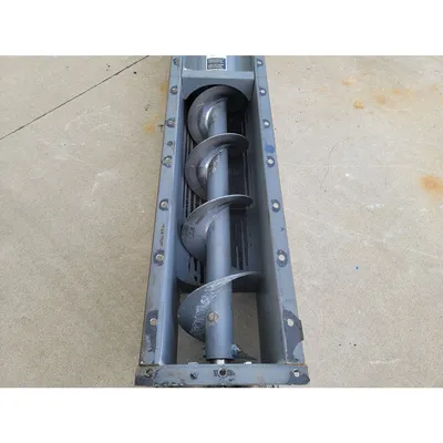 Used 9" dia. X 9'L Industrial Screw Auger Conveyor Feeder