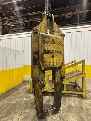 40 TON (80,000 LBS) BRADLEY ADJUSTABLE TELESCOPING COIL LIFTING GRAB TONGS: STOCK #23558