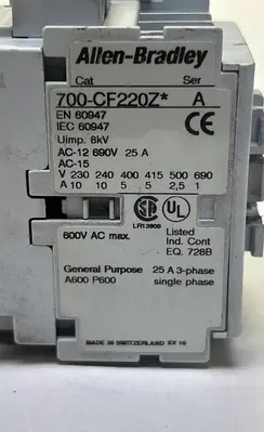 USED ALLEN-BRADLEY 700-CF220Z*