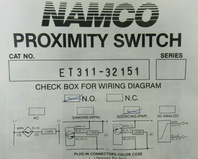 NEW LOT OF 2 NAMCO ET311-32151 PROXIMITY SWITCH ET31132151