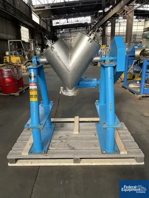 USED Patterson-Kelley 2 Cu Ft P-K CrossFlow Twin Shell Blender, S/S